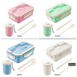 2IN 1 NEW IN DOUBLE LAYERED LUNCH SET WITH CUP