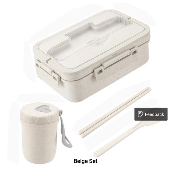 2IN 1 NEW IN DOUBLE LAYERED LUNCH SET WITH CUP - Image 6