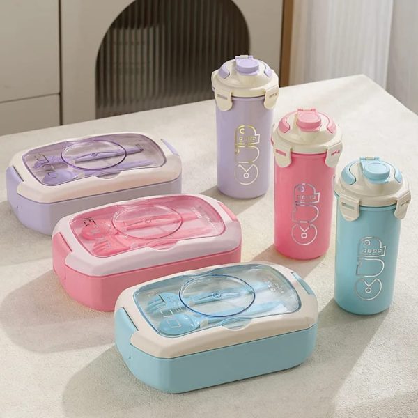2 in 1 LUNCH BOX WITH BOTTLE - Image 5