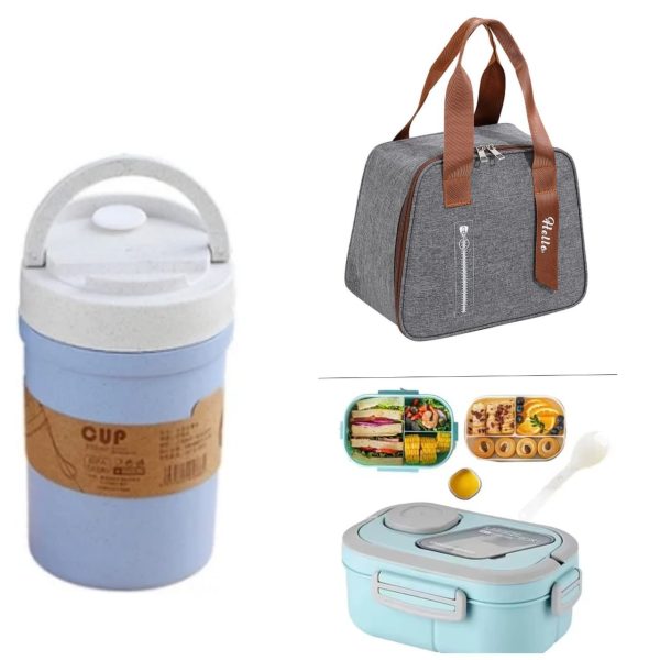 3 IN 1 NEW IN DOUBLE LAYERED LUNCH SET COMBO - Image 6