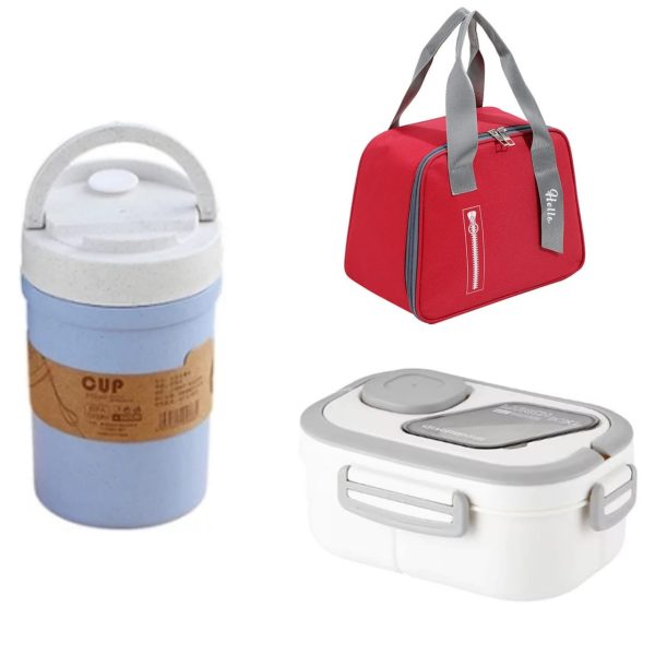 3 IN 1 NEW IN DOUBLE LAYERED LUNCH SET COMBO - Image 7