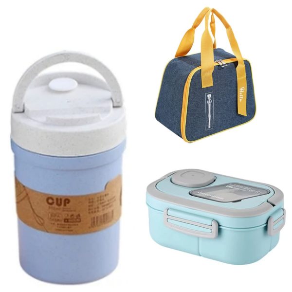 3 IN 1 NEW IN DOUBLE LAYERED LUNCH SET COMBO - Image 3