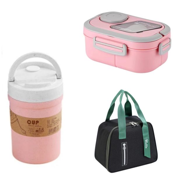 3 IN 1 NEW IN DOUBLE LAYERED LUNCH SET COMBO - Image 4