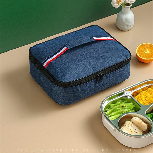 Large Square Oxford Insulated Lunch  Bag - Image 14