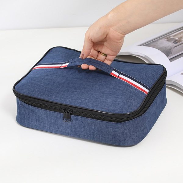 Large Square Oxford Insulated Lunch  Bag - Image 8