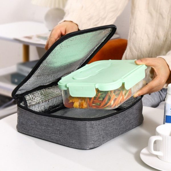 Large Square Oxford Insulated Lunch  Bag - Image 11