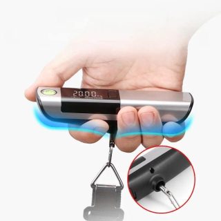 2 in 1 Portable Digital Luggage Scale for Travel With Tape measure Bags