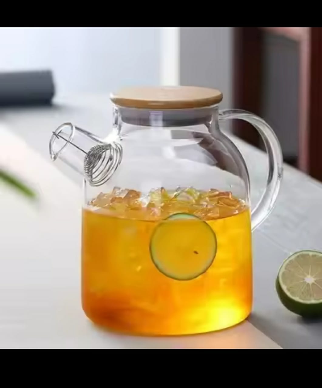 1.8L TRANSPARENT BOROSILICATE glass teapot - Image 2