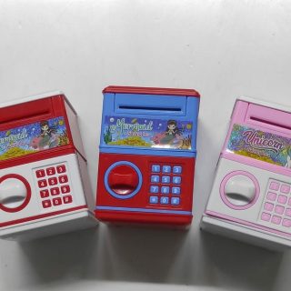 Manual mini kids home bank
