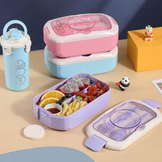 2 in 1 LUNCH BOX WITH BOTTLE