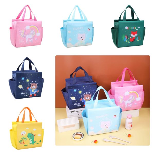 LARGE CAPACITY CARTOON THEMED THERMAL INSULATED LUNCH BAG - Image 2