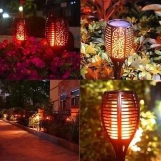 SOLAR FLAME GARDEN LIGHTS