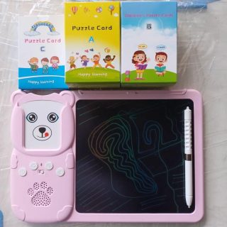 Rechargeable 2 in 1 Flash card reader and writing pad