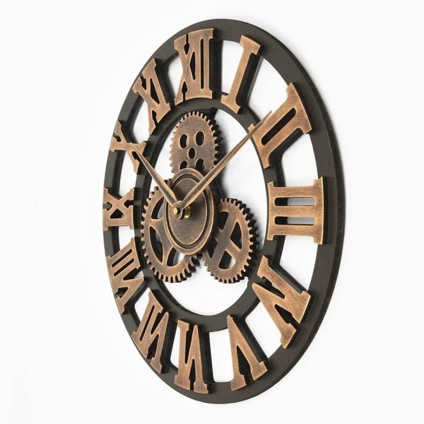 3D Roman Vintage Gear Pocket wall clock - Image 2
