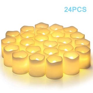 24 Pieces Flameless flame candle