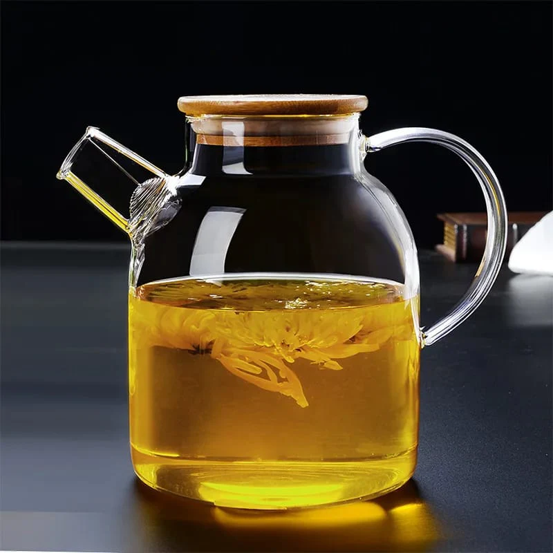 1.8L TRANSPARENT BOROSILICATE glass teapot