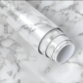 Adhesive marble wall paper roll