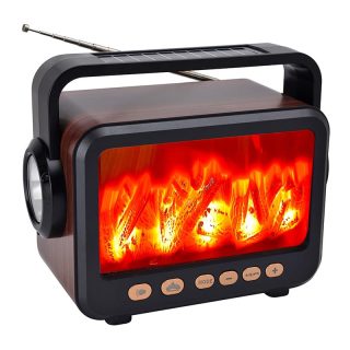 Classic Fire Flame Wireless Speaker with Light