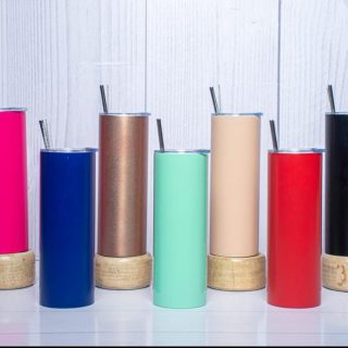 Cocktail Thermal Tumbler Flask with Straw