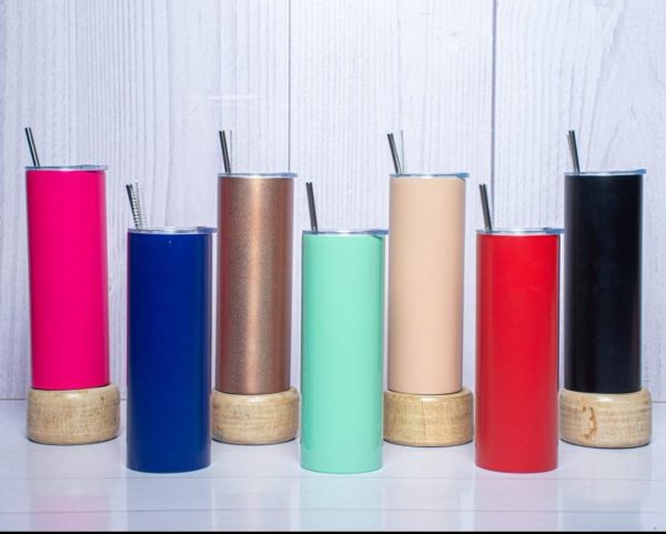 Cocktail Thermal Tumbler Flask with Straw