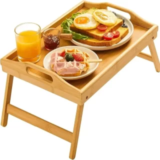 Foldable Bamboo Bed Tray