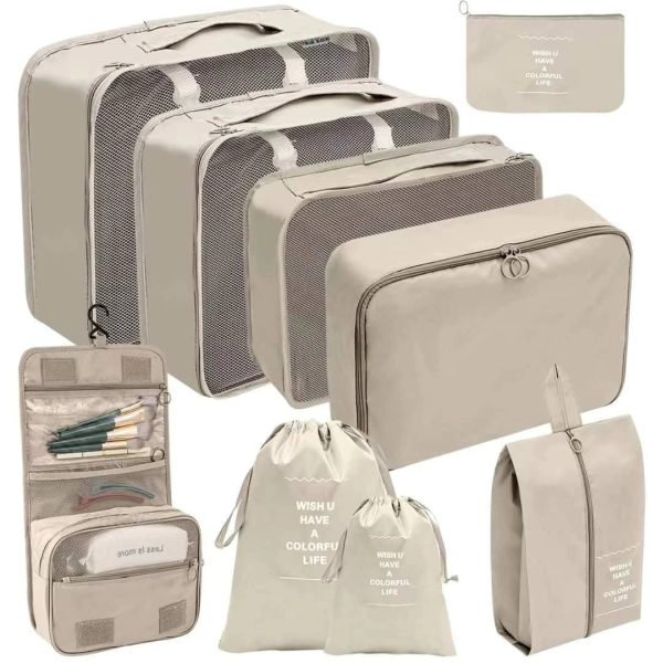 9pcs Luggage Travel Organizers For Suitcase