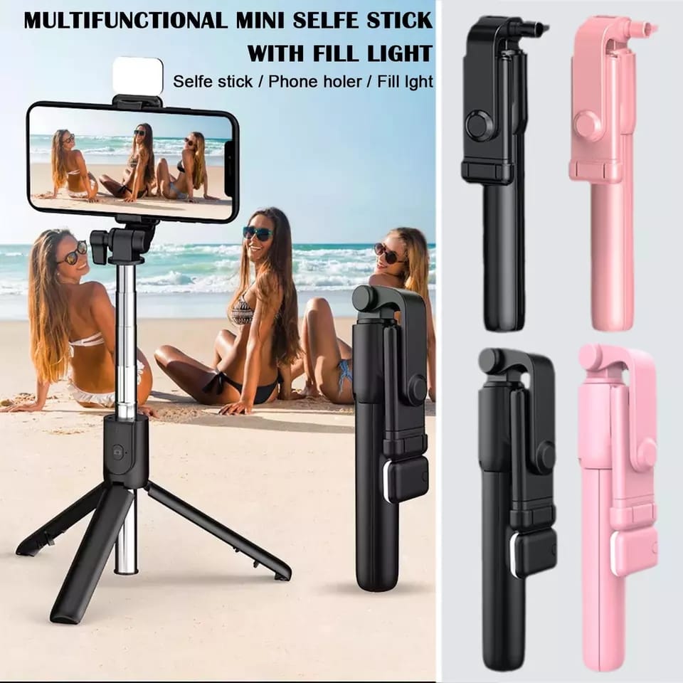 All in 1 selfie stick with light plus tripod - Image 4