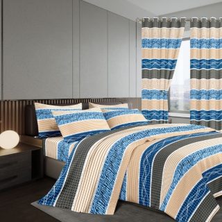 7pc woolen Curtain duvet sets