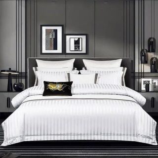 Cotton Satin Stripped Duvet cover sets