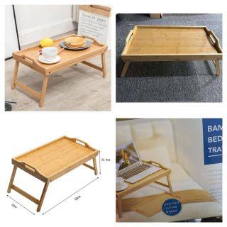 foldable Bamboo Bed Tray