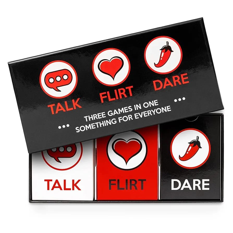 Talk • Flirt • Dare Couple Card Game