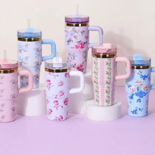 MINI FLORAL VACUUM FLASK