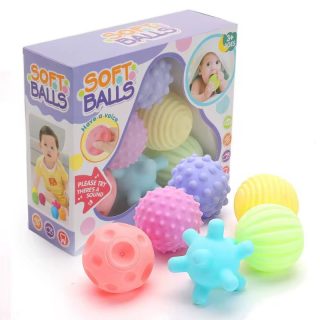 6 pieces colorful soft balls