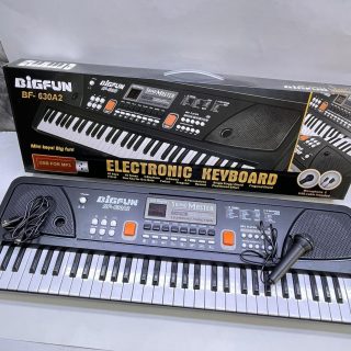 Big Fun Electronic Keyboard With Microphone-64Keys