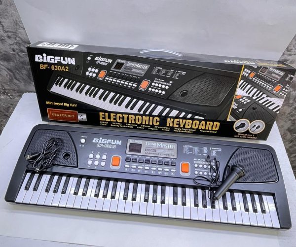 Big Fun Electronic Keyboard With Microphone-64Keys