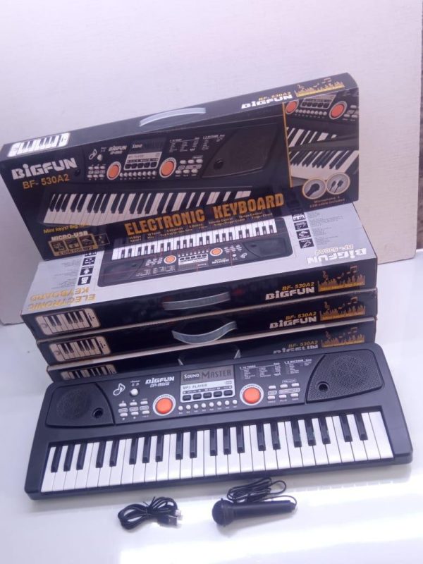 Big Fun Electronic Keyboard With Microphone-49 keys