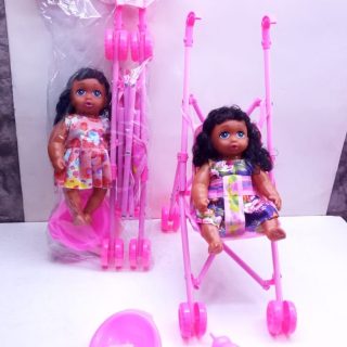 Doll plus a stroller