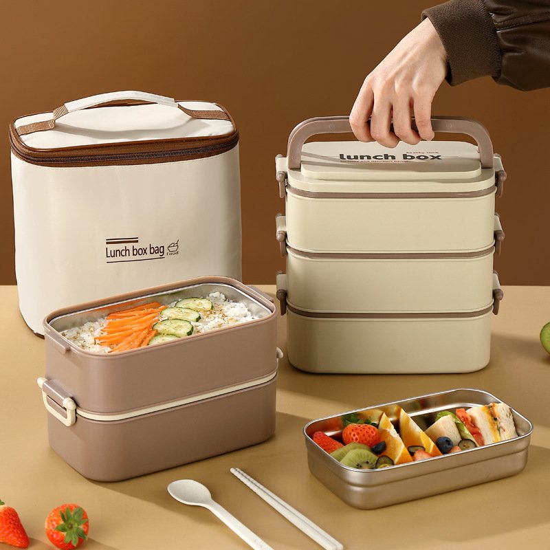DOUBLE LAYERED LUNCH BOX WITH MATCHING LUNCH BAG - Image 9