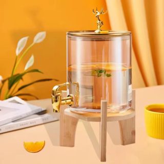 Juice/beverage dispenser with stand