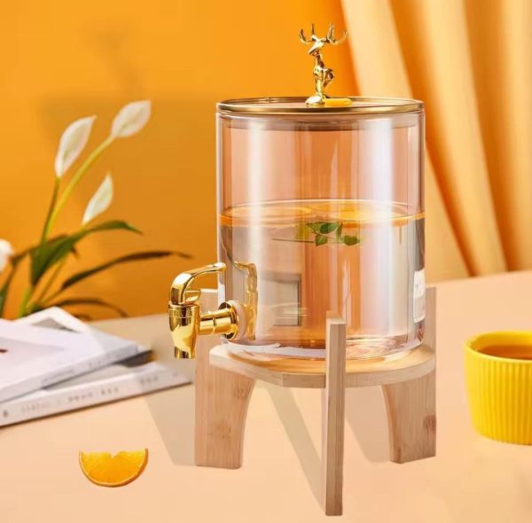 Juice/beverage dispenser with stand