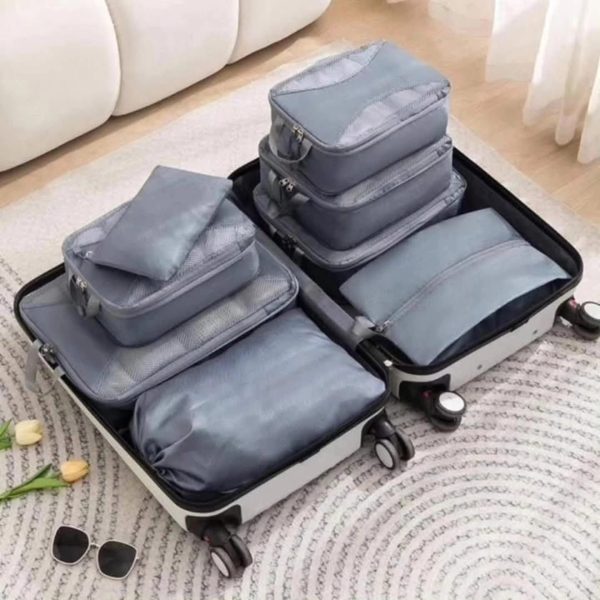 8 Pcs Travel Suitcase Compression Cubes - Image 5