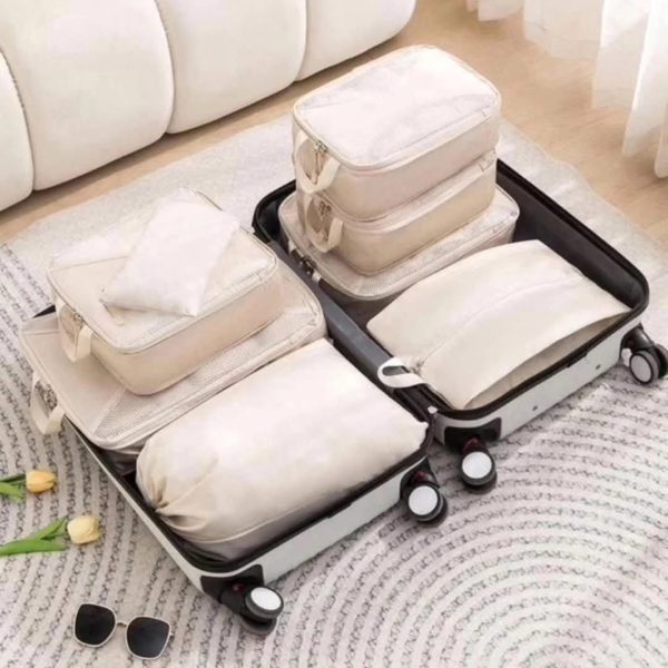 8 Pcs Travel Suitcase Compression Cubes - Image 7