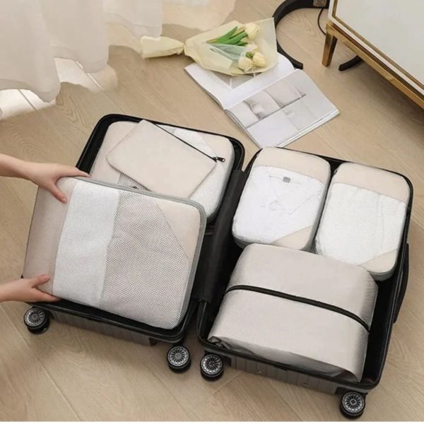 8 Pcs Travel Suitcase Compression Cubes - Image 4